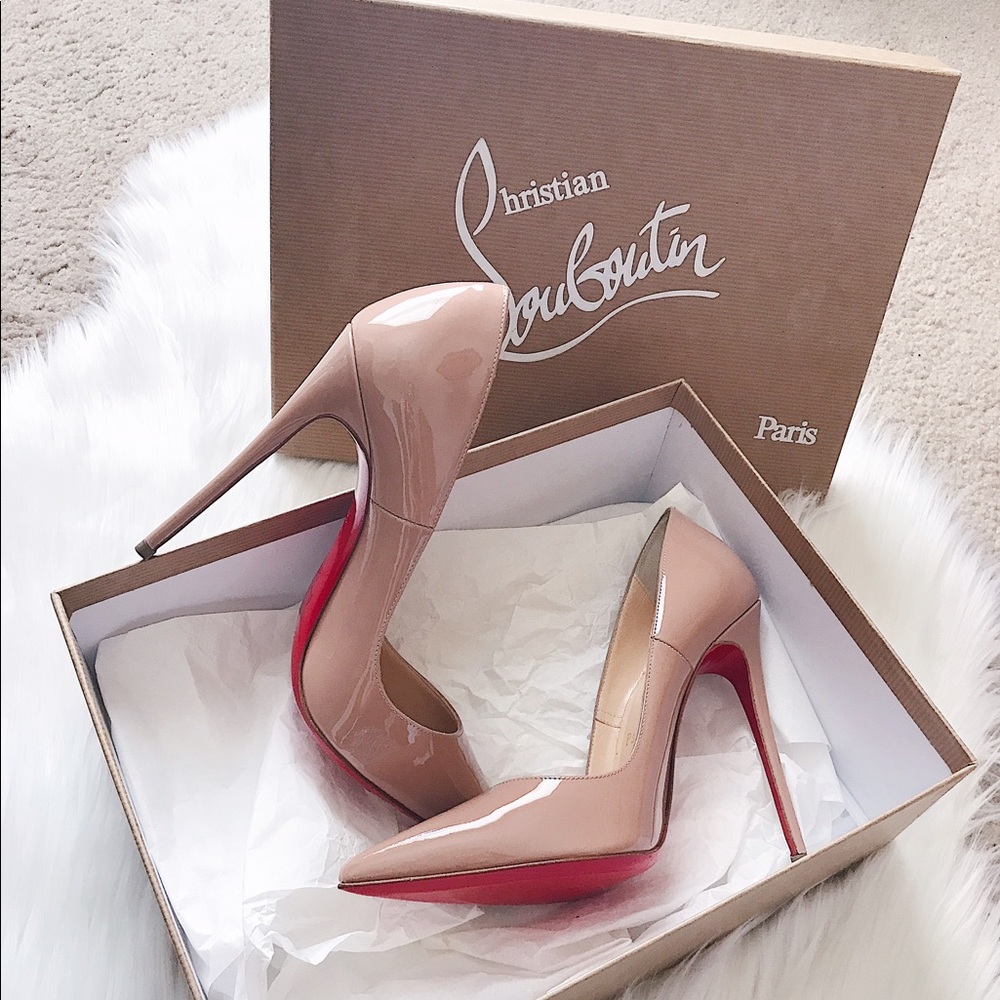 -sold- New Christian Louboutin So Kate Nude Pumps - Picture 2 of 8
