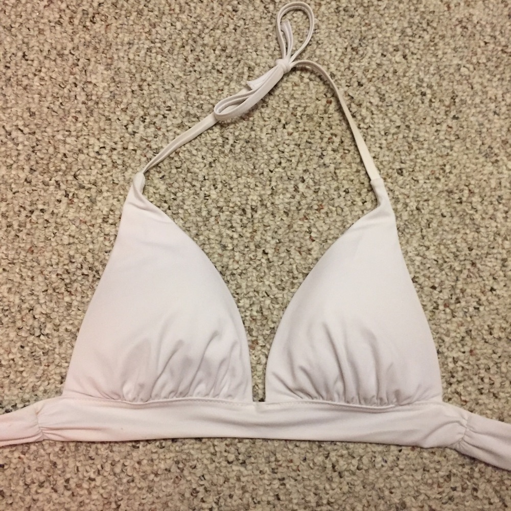 VS White Triangle Bikini Top