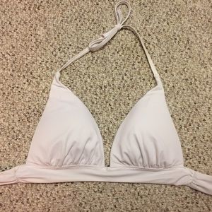 VS White Triangle Bikini Top