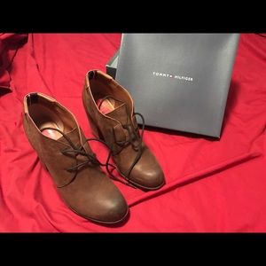 Tommy lace up booties