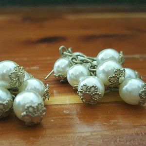 Faux Pearl Earrings