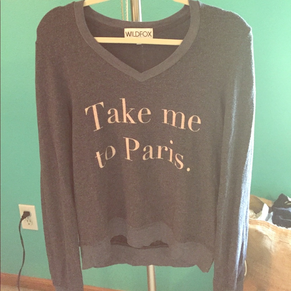 Wildfox "take me to Paris" sweatshirt