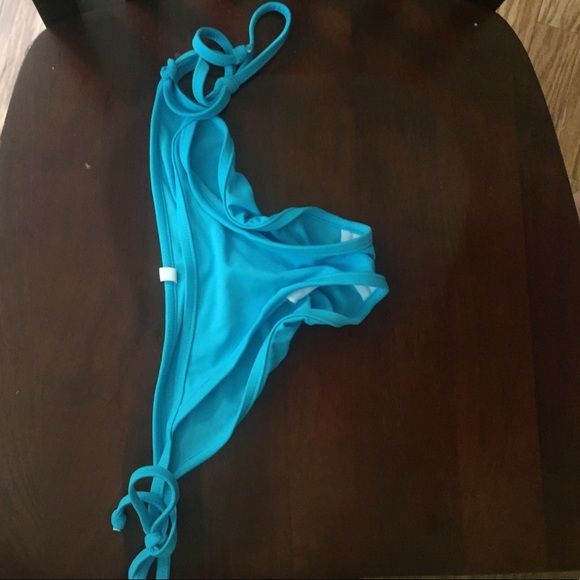 Blue side tie bikini bottoms - Picture 2 of 2