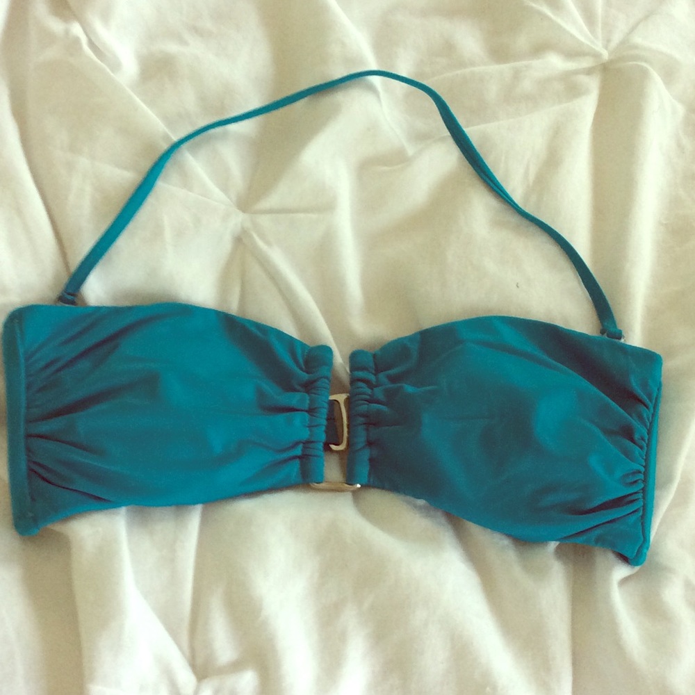 Turquoise bathing suit top