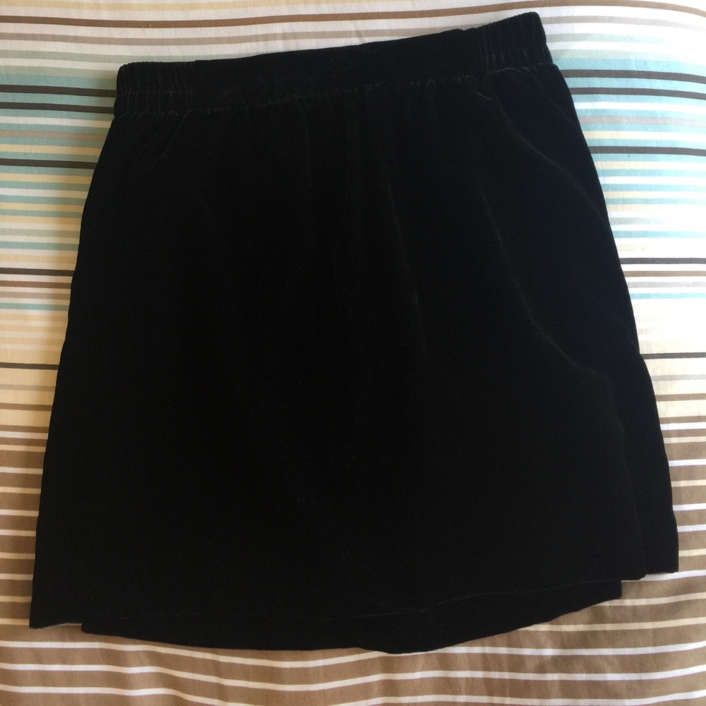 LOFT velvet skirt