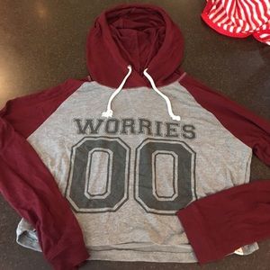 LA hearts crop top sweatshirt from pac sun