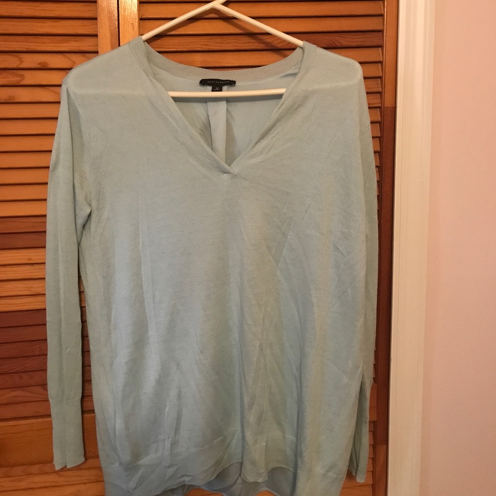 Baby blue long sleeve top