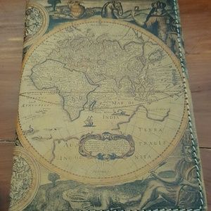 Leather world wallet