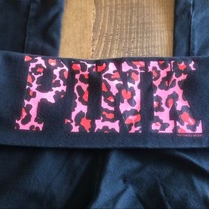 Pink Victoria's Secret pink and black yoga pants!