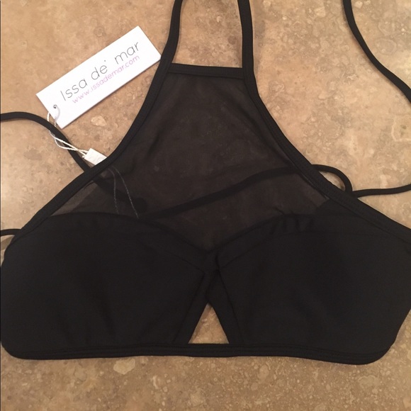 HP🎉 Issa de Mar halter cropped top mesh - Picture 5 of 8