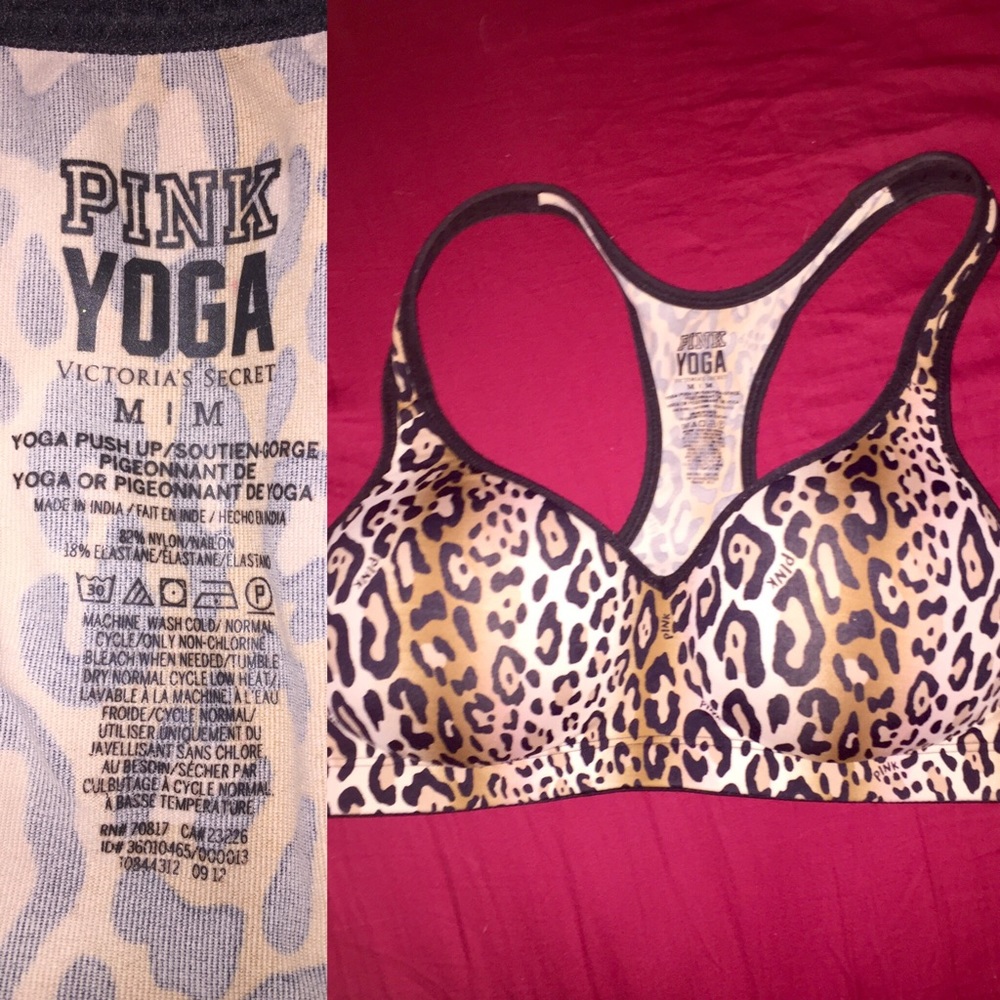 VS Pink YOGA Push-Up Sports Bra
