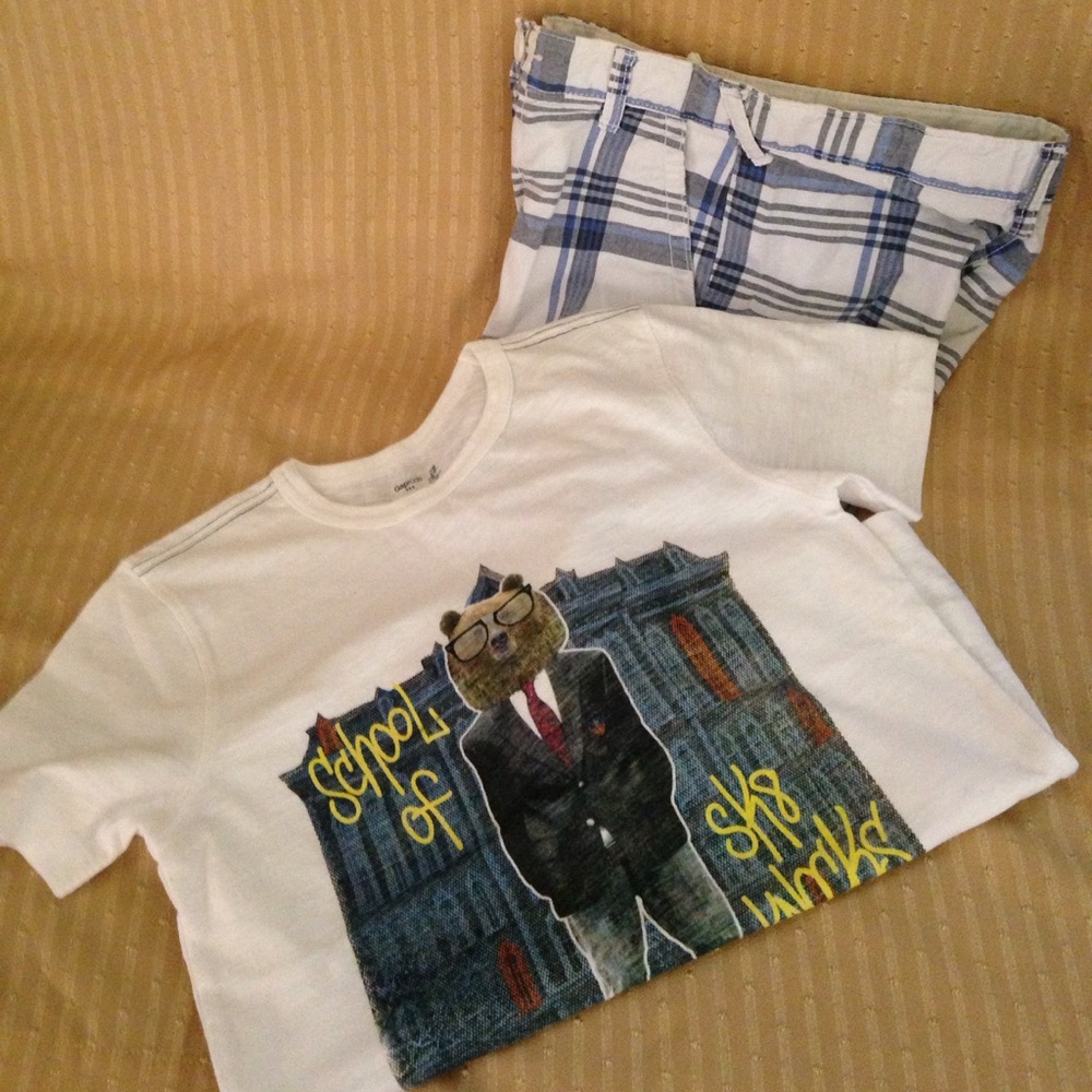 Boys Old Navy Shirt and Gapkids Shorts