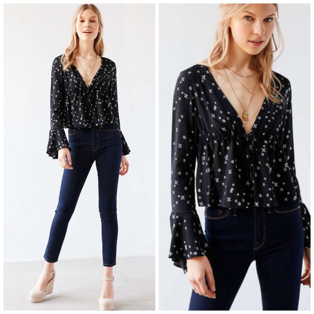 Urban Outfitters Bell Sleeve Blouse