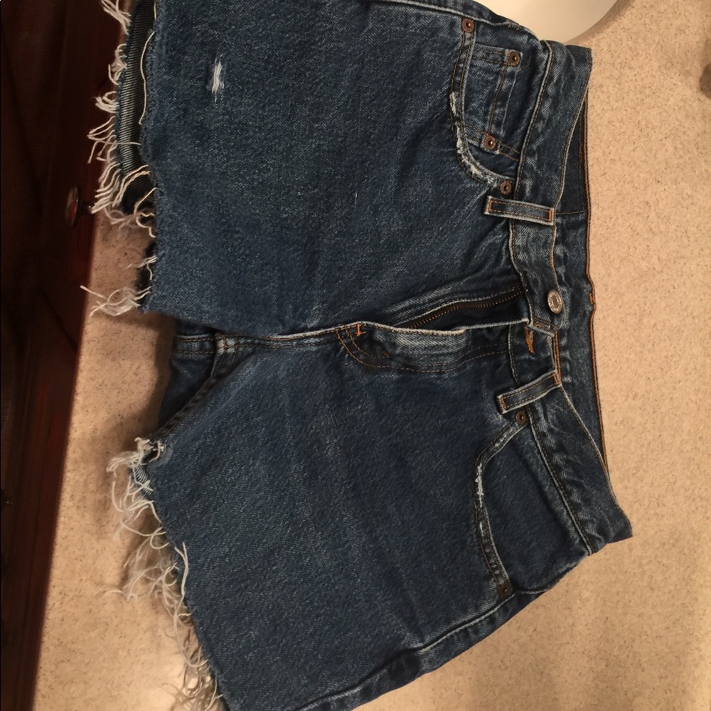 Authentic Levi 505 cut offs!