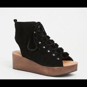 Torrid Lace Up Wedges size 12