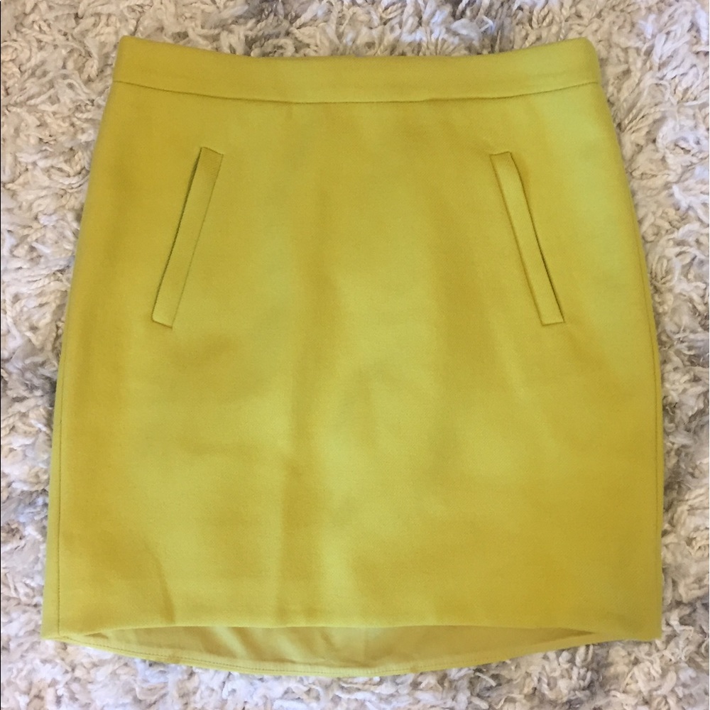 J.Crew wool mini skirt with zipper pockets