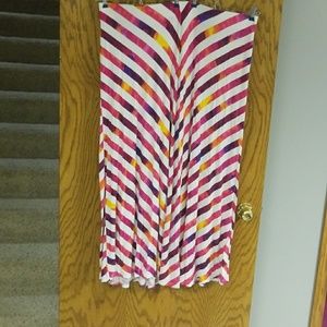 Chevron maxi skirt