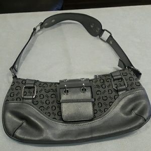 Guess silver shoulder bag