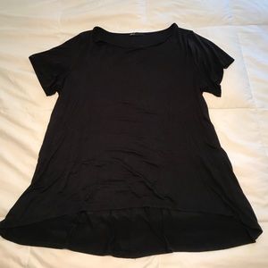 Black Gibson High Low Blouse