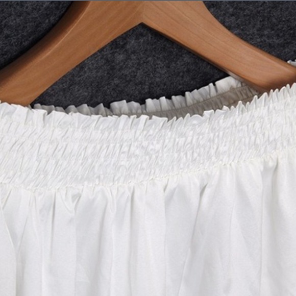 Boho women's off the shoulder long sleeve top - Picture 4 of 5