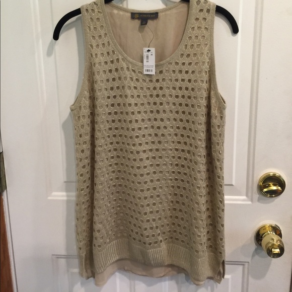 NWT Outback Red Open Knit Layering Sweater Top - Picture 1 of 6
