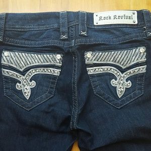 Rock Revival Boot Cut Embellished Denim sz27