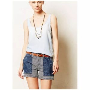 Anthropologie Pilcro Stet Railroad Denim Shorts 25