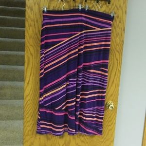 Purple maxi skirt