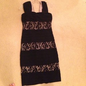 Black cocktail dress