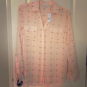 New York & Company Sheer Blouse