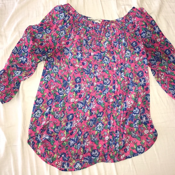 Pink Flowered Blouse - Picture 1 of 4