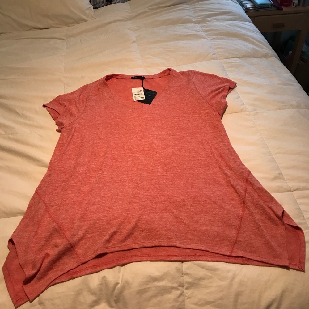 Peach Pink Gibson Top