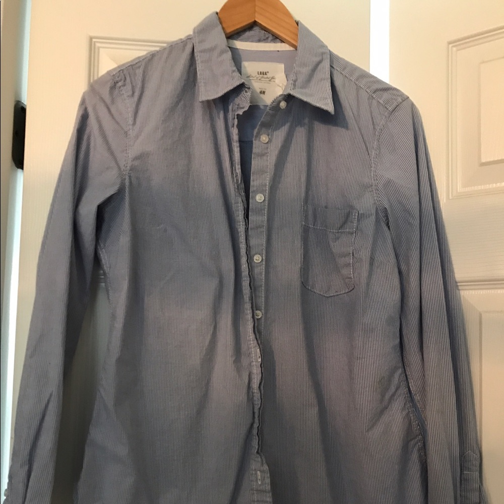 Pinstripe woman's button up