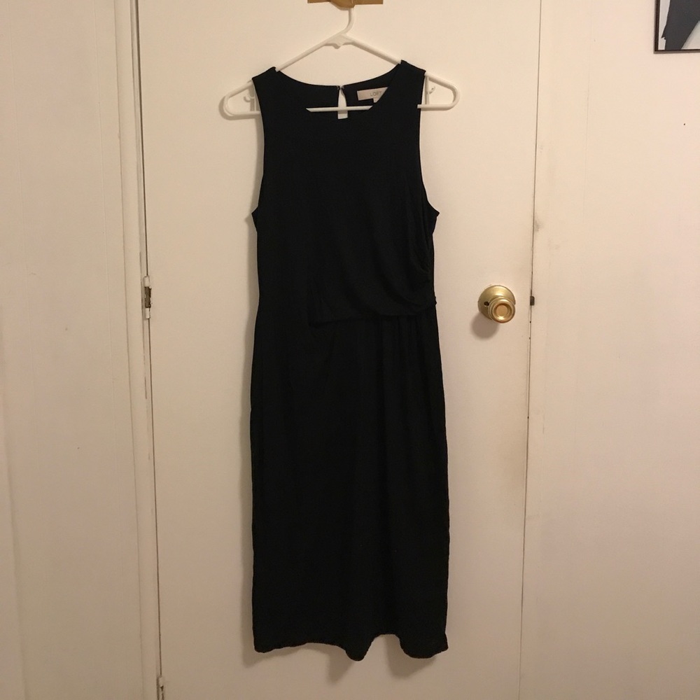 LOFT Black long dress