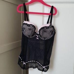 NWT Sexy Black Lace Corset