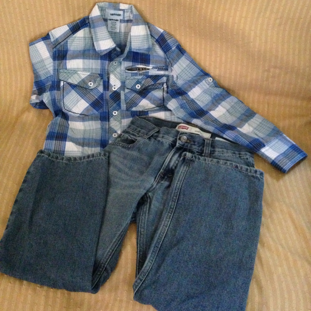 Boys Levi's Jeans and Uproar Polo Shirt