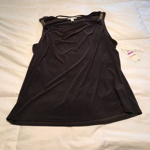 Brown Kenneth Cole Tank Top Blouse