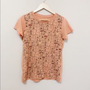 Snoopy orange top
