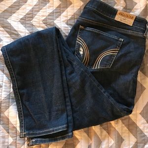 Hollister distressed ripped jeans