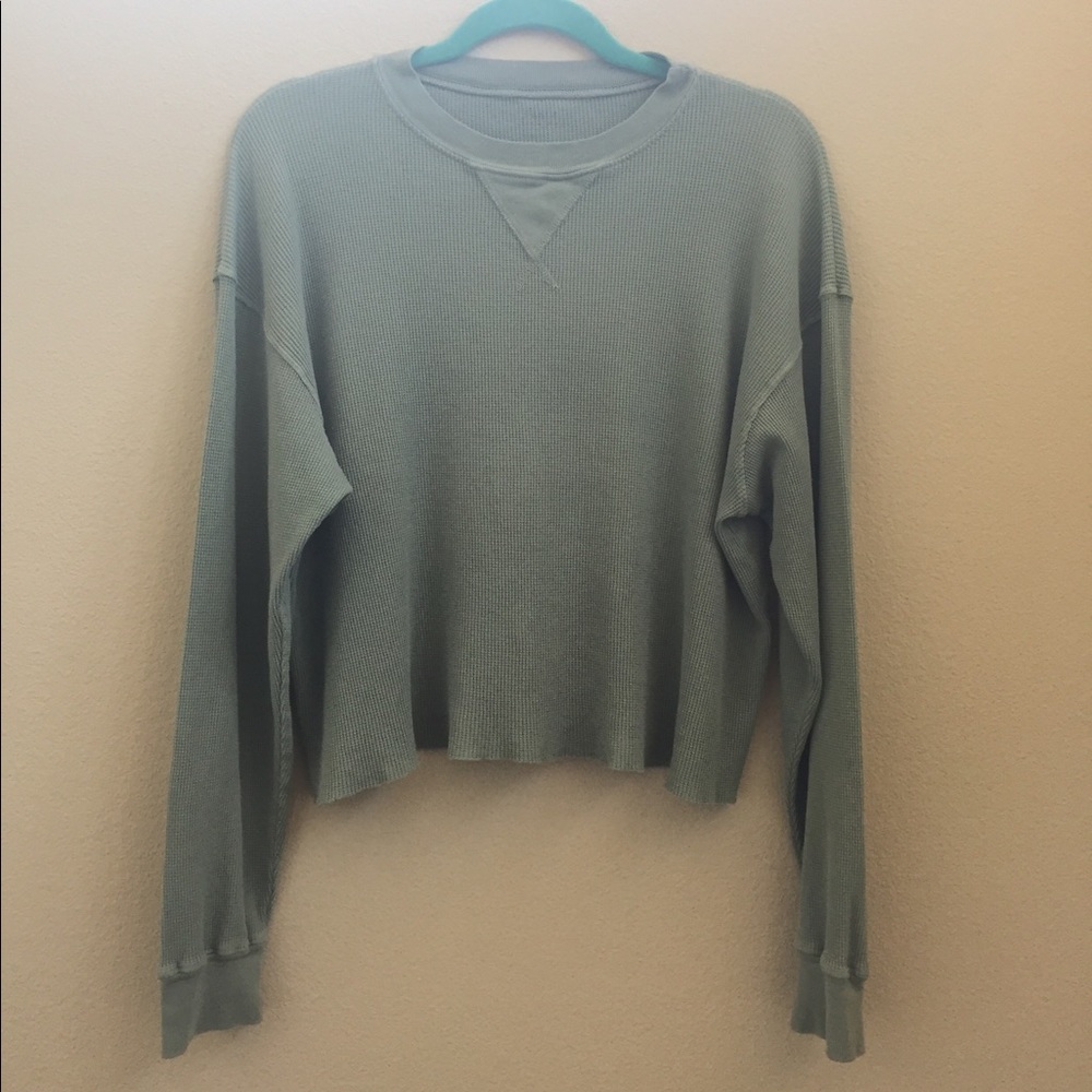 Green and Yellow Laila Thermal Top