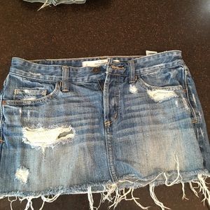 Abercrombie and fitch mini jean skirt!