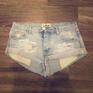 Jean shorts by ONE teaspoon