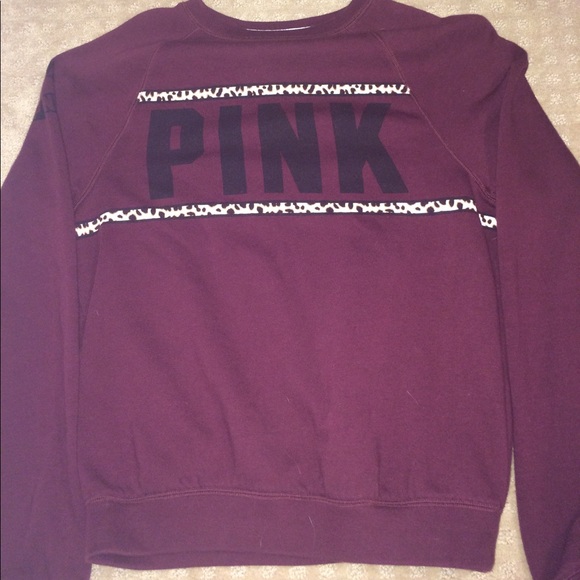 CUTE MAROON PINK CREW NECK 50% OFF - Picture 1 of 3
