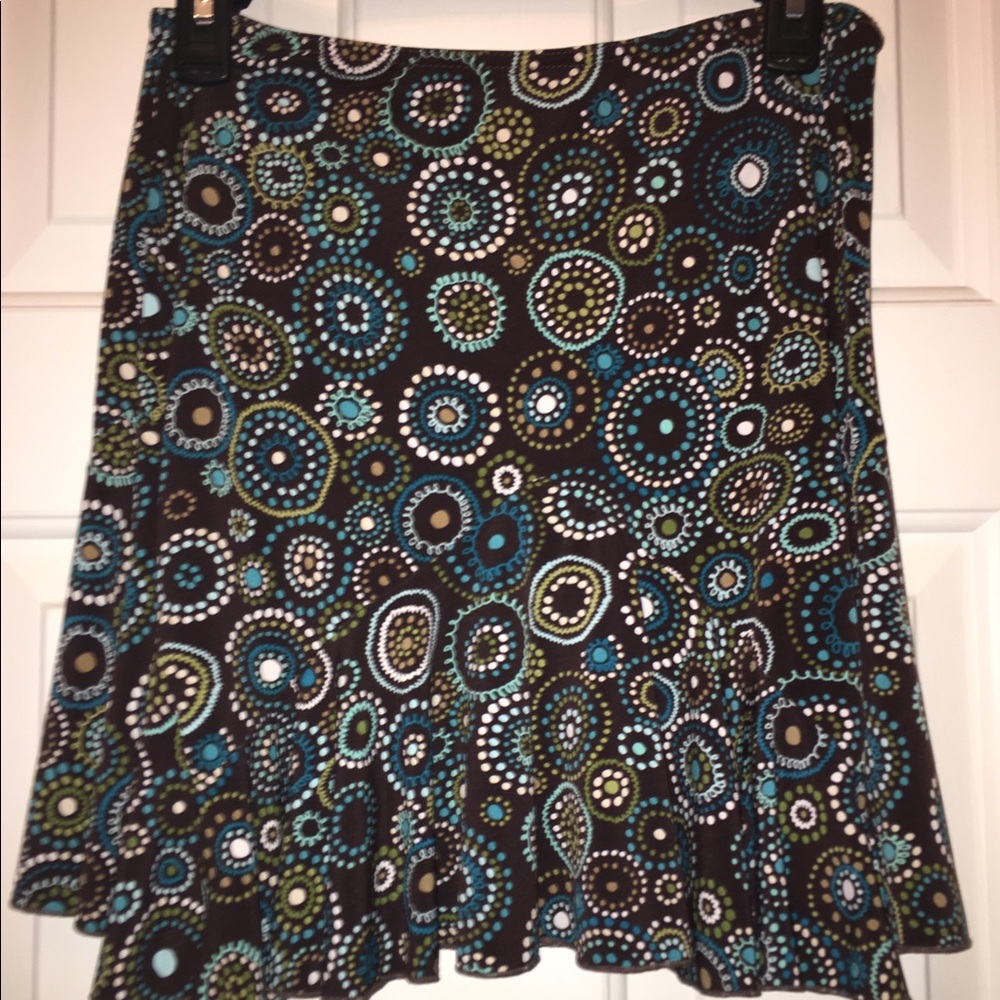 SALE!! Bundle 5 for $10 - Brown patterned skirt