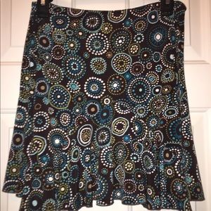 SALE!! Bundle 5 for $10 - Brown patterned skirt