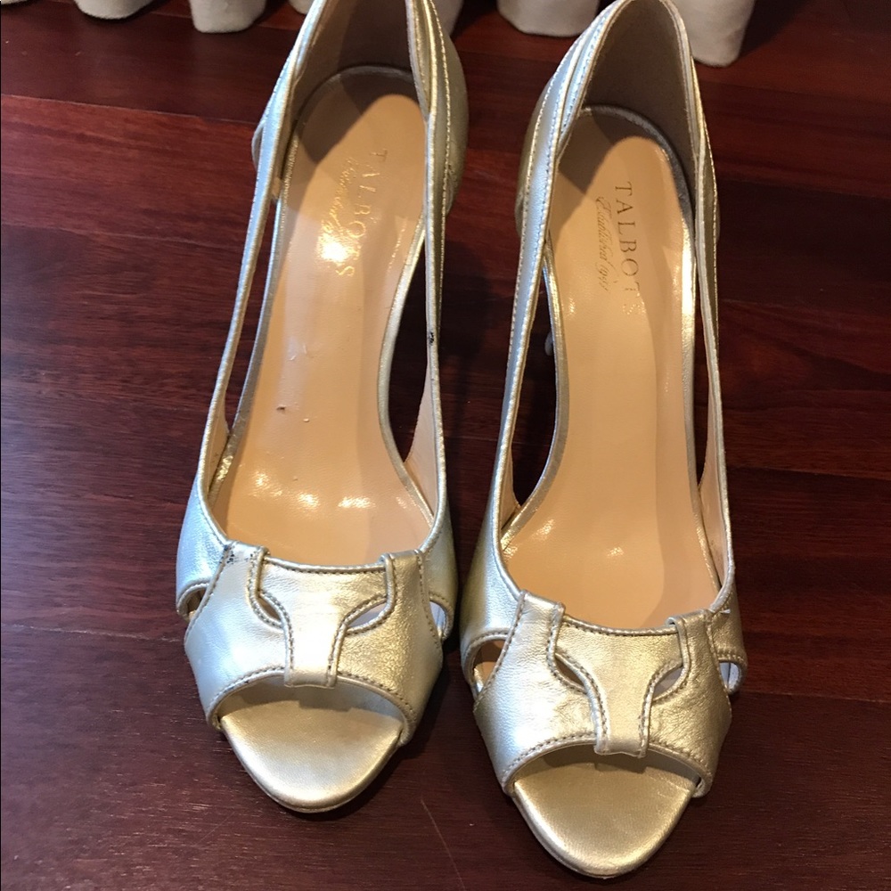 Talbots Gold High Heels
