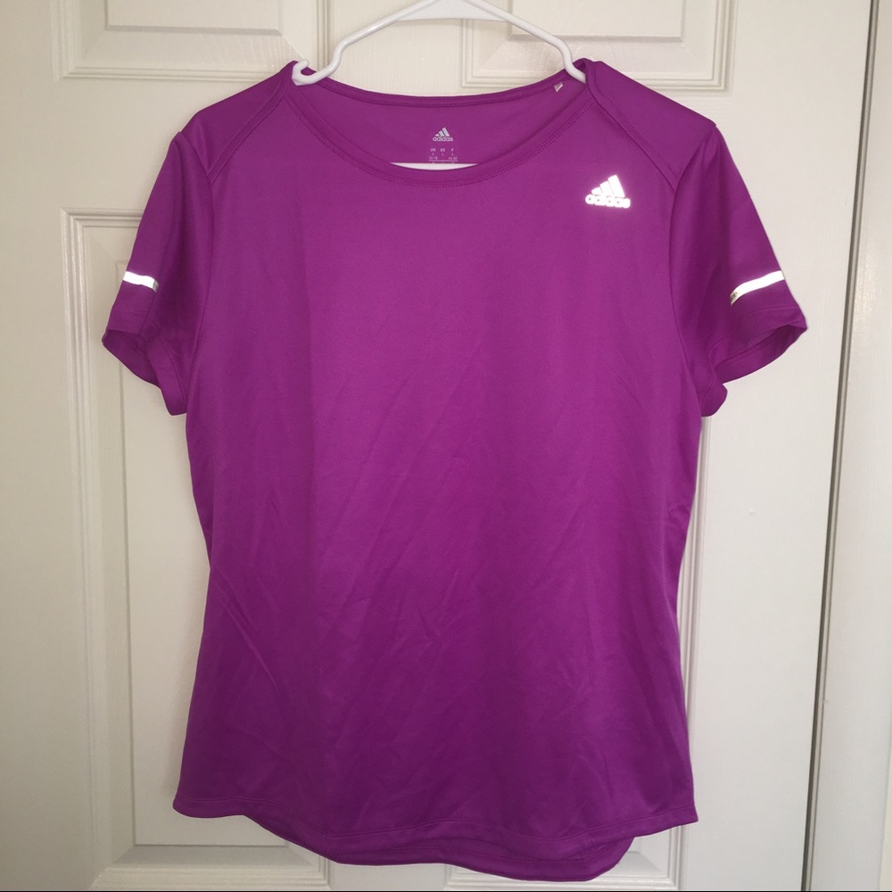Adidas running shirt purple