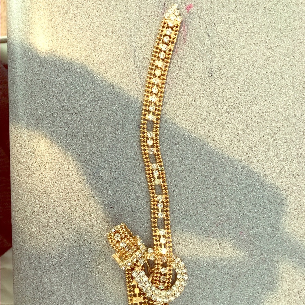 Vintage rhinestone belt
