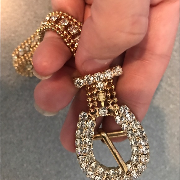 Vintage rhinestone belt - Picture 3 of 6