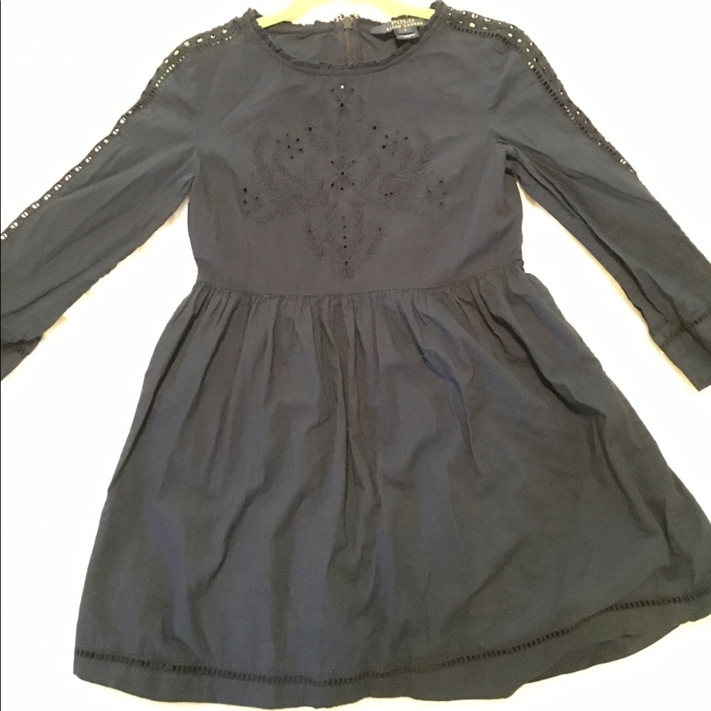 Girls Ralph Lauren Navy Dress